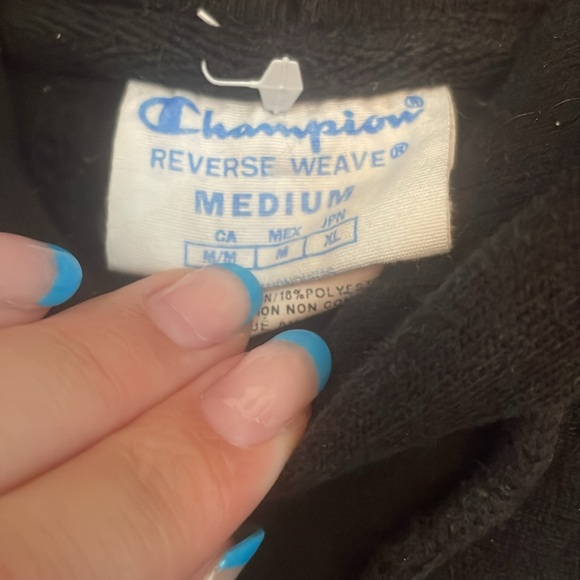 Champion black casual hoodie - Picture 4 of 6
